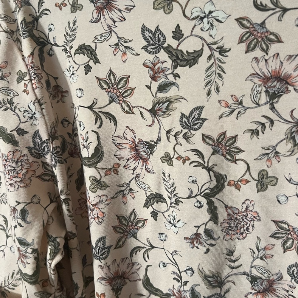 Lauren Ralph Lauren LRL Floral Stretch Cotton Boatneck Tee 2X plus size - Picture 8 of 11